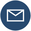 Icon of a white envelope inside a blue circle